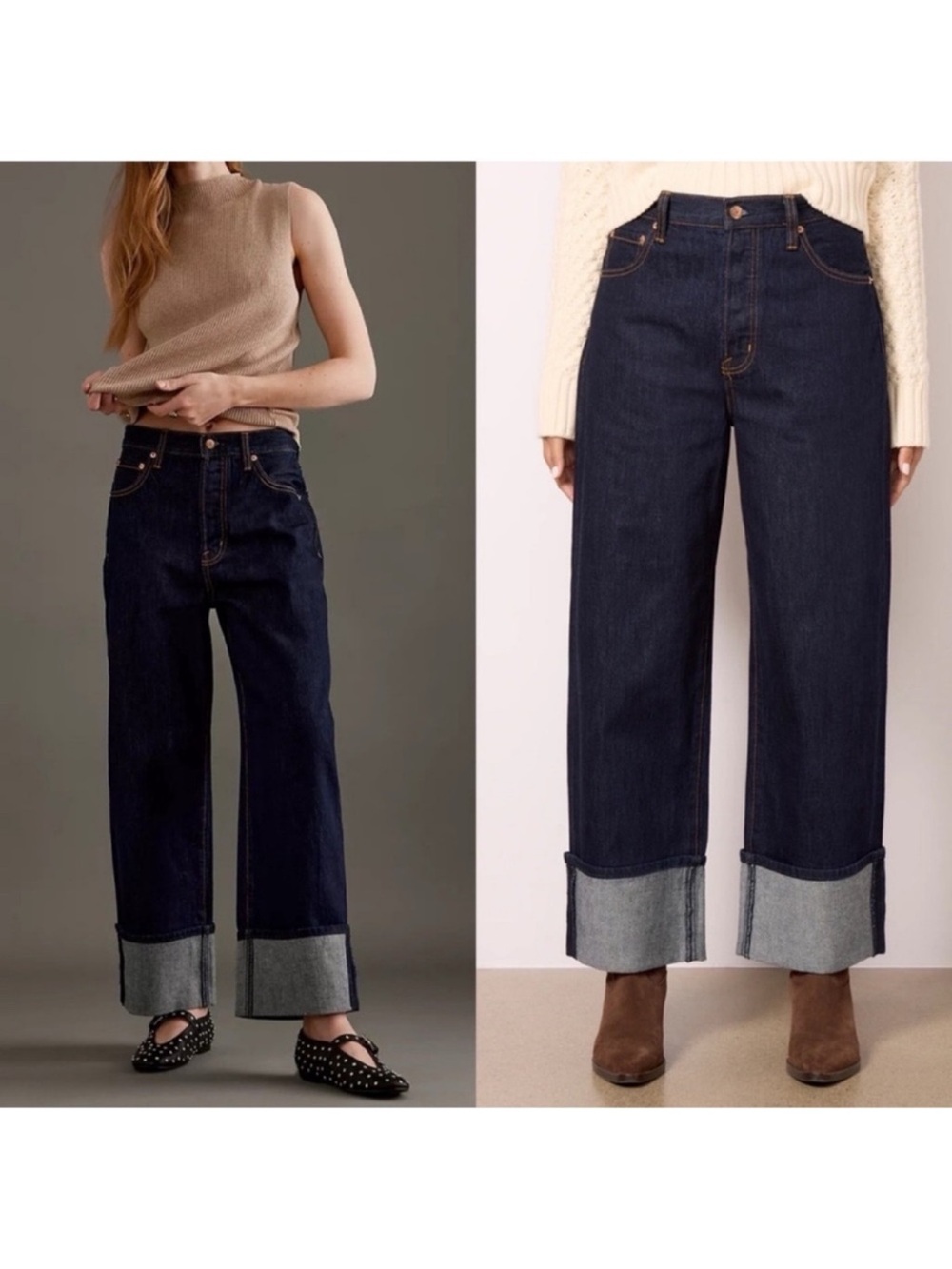 Pistola Ryder Cuffed Straight Dark Wash Jeans